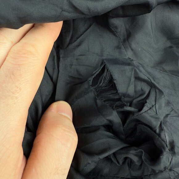 CLEO Lightweight Minimalist Office Black Hips Lenght Shoulderpads Jacket sz 6 - Picture 7 of 7